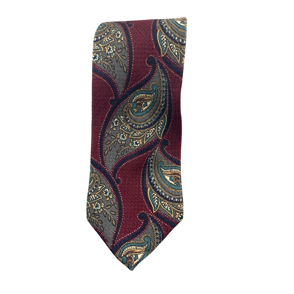 Steven‎ Windsor Burgundy Paisley Necktie Formal Business Professional Men's Tie